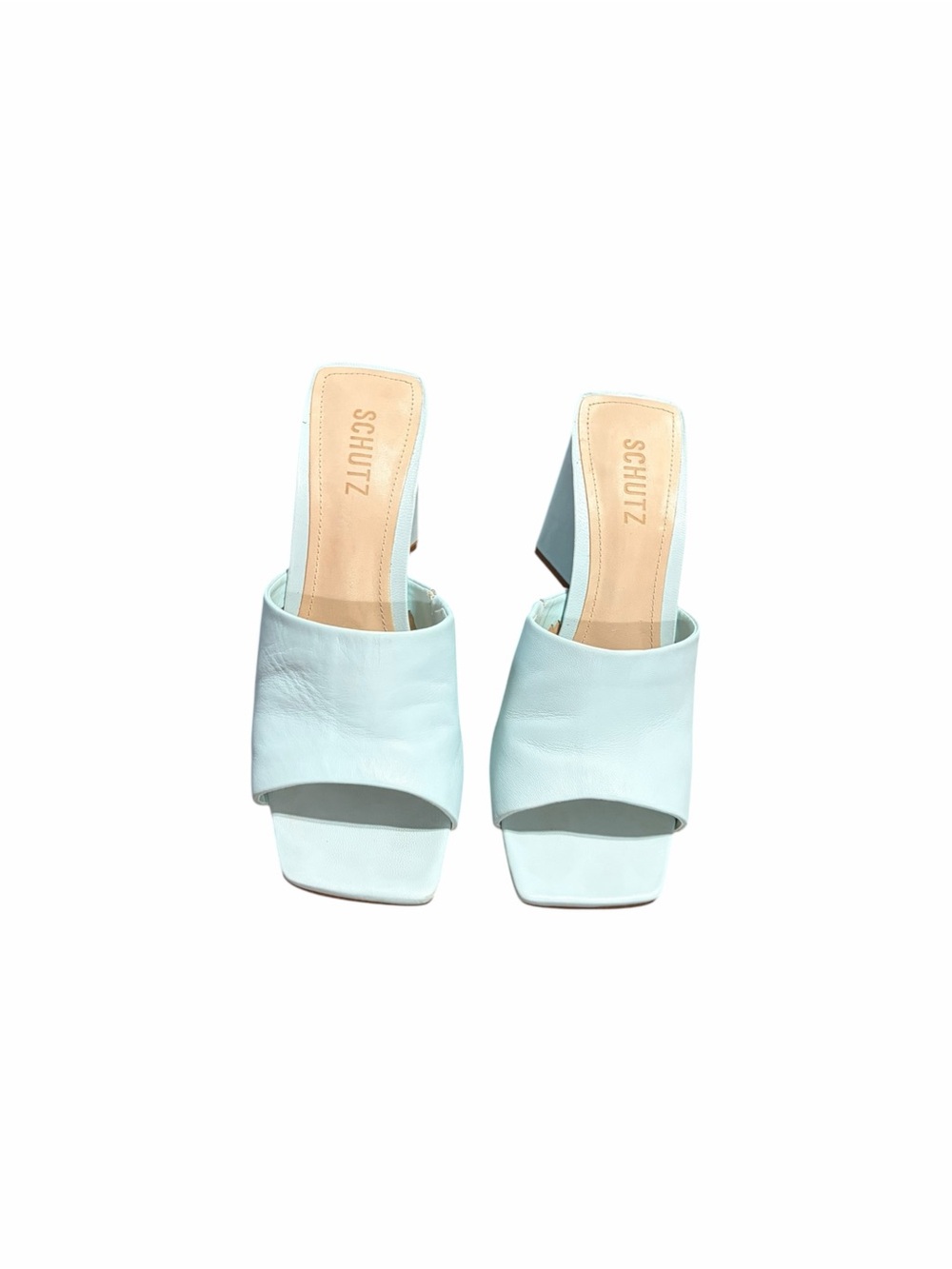 Schutz Lizah Nappa Leather Sandal in blue, 8.5 - Picture 3 of 5